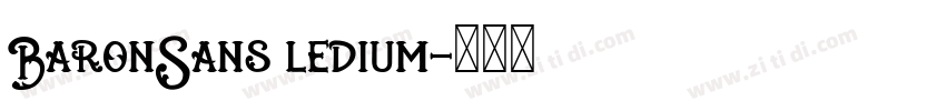 BaronSans ledium字体转换